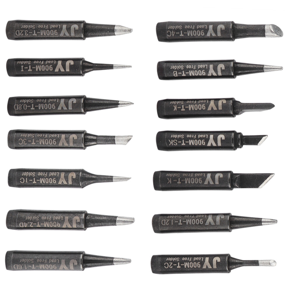 14Pcs Copper Soldering Tips External Heating For Station Welding & Repair Tasks 8791358739248