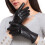 Damen-Winter-PU-Leder-Touchscreen-Handschuhe, Einheitsgröße, Schwarz 2