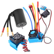 3650 2300KV Waterproof Brushless Motor + 80A ESC Combo Set for 1/10 RC Car