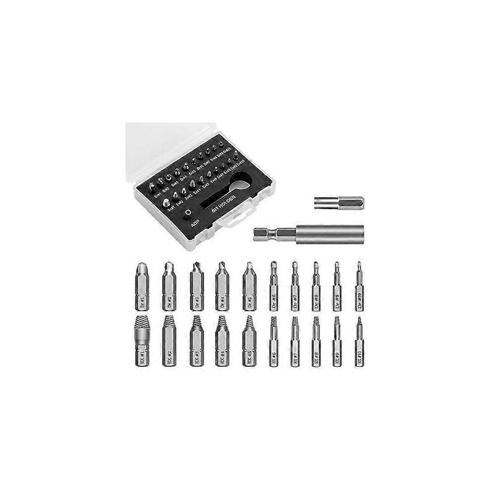 Damaged Screw Extractor Kit, 【22 Pieces】Screw Extractor and Bolt ...