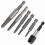 Screw Extractor, 5pcs Hex Shank Bolt Extractor Kit Broken Screw Extractor Fine Teeth Damaged Bolt Removal Tool Easy Out Kit 1