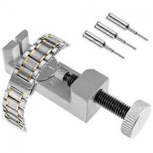 Adjustable Pin Punch Tool Compatible with Watches/Clockmaking + 4 Different Size Pin Punches -
