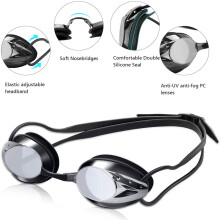 Premium Silicone Anti-Fog Swim Goggles with UV Protection
