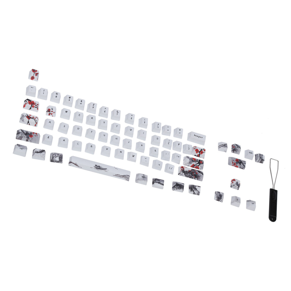 Wangjiang Plum Blossom Keycap For 61/64 Mechanical Keyboard Diy Custom 3121358742354