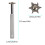 Affilatore da golf a 6 teste, argento, 11,1x2x1,2 cm 8