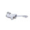Macaron Polished Chrome Floor Mounted Foot Pedal Valve 1