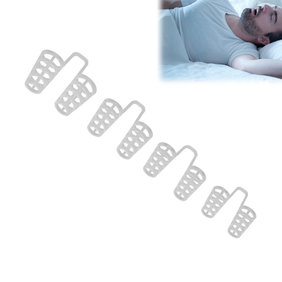 4Pcs Mini Transparent Anti Snoring Nose Clips, Comfortable Sleeping Aid