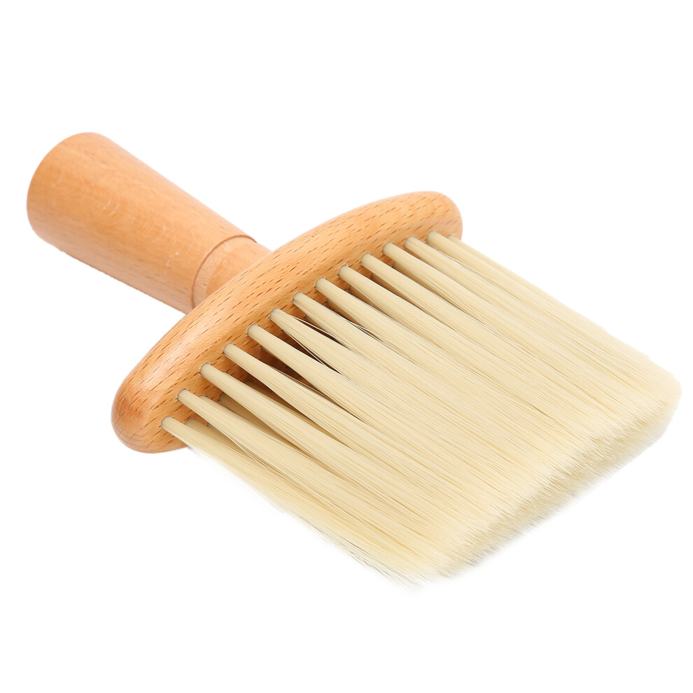 Beige Barber Neck & Face Duster Brush Hair & Beard Cleaner Professional