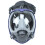 Full Face Silicone Gas Mask with Filter, Head-Mounted, 800g 1