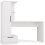 Cosmo Desk + Bookcase Set, White 1