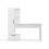 Cosmo Desk + Bookcase Set, White 10