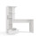Cosmo Desk + Bookcase Set, White 6