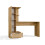 COSMO Oak Artisan Desk + Bookcase Set 9