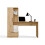 COSMO Oak Artisan Desk + Bookcase Set 8