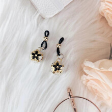 (Black Cherry Blossom) New rubber band nipple clamp bell free of piercing adjustable body clamp gold