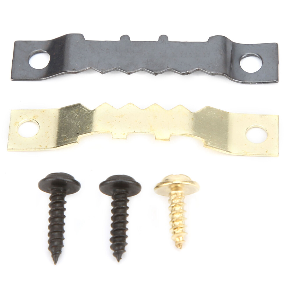 120Pcs Metal Double Hole Picture Hanger Kit With Screws, 3X10mm 4921358748009