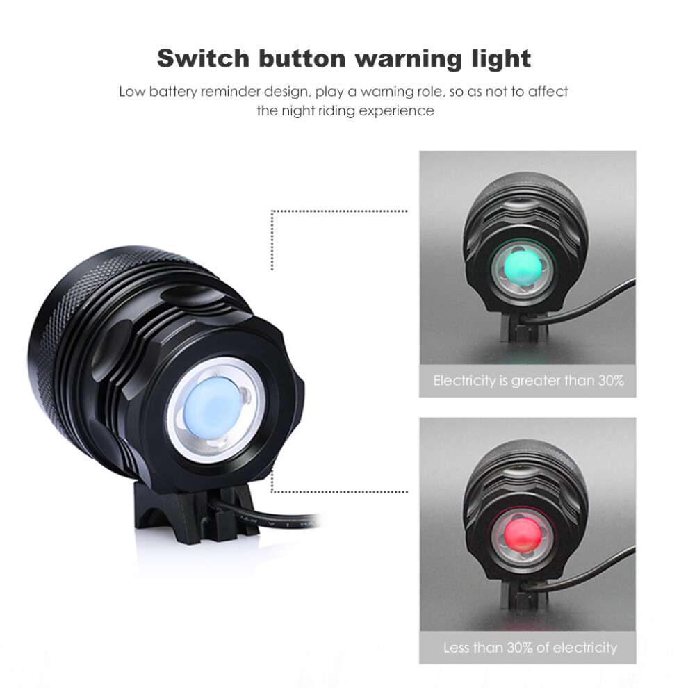 7 LED Waterproof Bike Headlight Set 7800mAh, 250m Range-image-OPC-PMSJ7D6-NEW