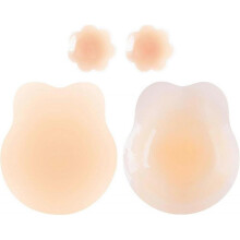 Nipple Covers - Breast Lift Strapless Super-thin Sticky Silicone Nipple Pasties - Pasty Bras for Women with Lift