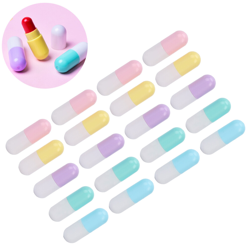 20pcs Mini DIY Lip Balm Bottles - Empty Lipstick & Cosmetic Tubes
