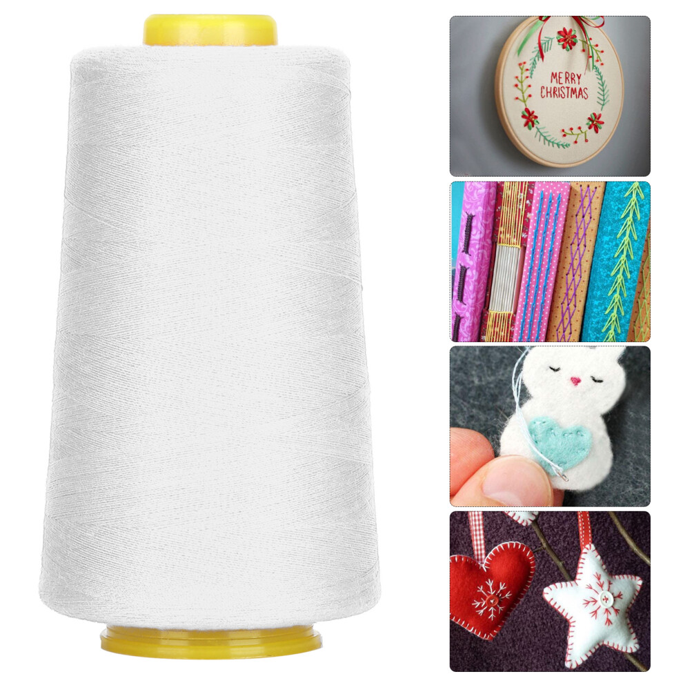 402 Polyester Sewing Thread 3000 Yards White for Hand & Machine Sewing-image-OPC-PMSJ7XS-NEW