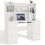 KUBA Desk Set + Extension Piece, White 1