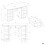 KUBA Desk Set + Extension Piece, White 6