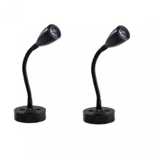 2 Pieces Reading Lights LED Spotlight 12V Dimmable Switch Wall Bedside Lamp Interior Light Motorhome 6000K White for Motorhome