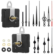 32mm Long Shaft DIY Quartz Clock Movement Mechanism with 5 Different Pairs Hands Wall Clock Repair