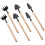 2 Sets Mini Gardening Tools Wood Handle Mini Planting Tools for Transplanting 1