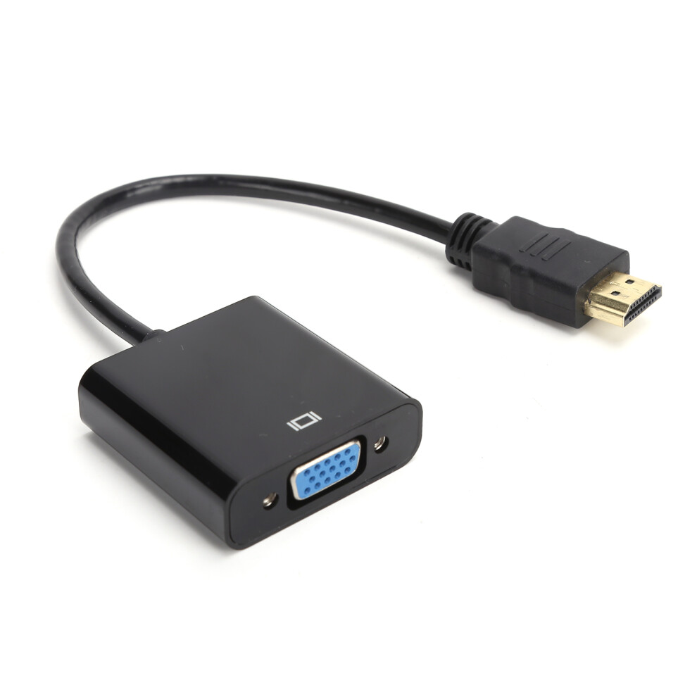 Hdmi To Vga Converter Cable With Audio Port For Chromebook Raspberry Pi 9391358752484