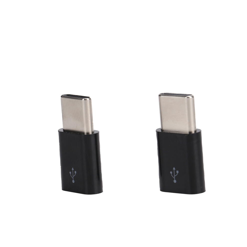 2-Pack Micro Usb To Typec Otg Adapter For Data & Charging Conversion 7621358753696
