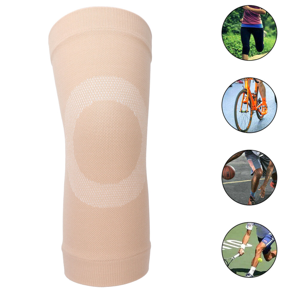Non-Slip Breathable Nylon Knee Sleeve Support with Compression (M)