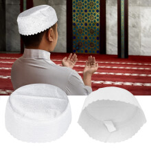 Chapeau kufi musulman taille 57 imprimé en polyester-coton