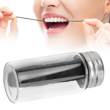 30m Eco Dental Floss Plaque Removal in Refillable Black Container