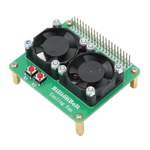 Raspberry Pi 3B/3B+/4B Ventola DC5V 4.3CFM 10500RPM 1