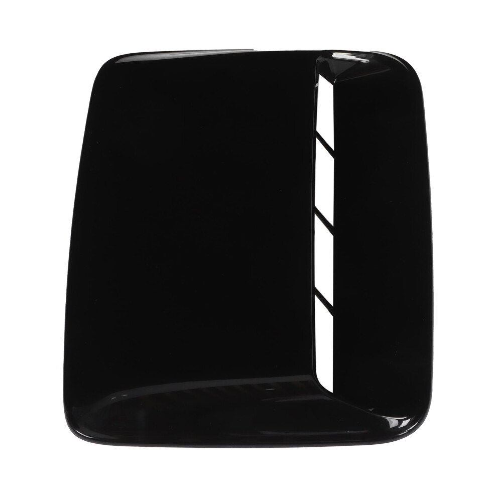 Glossy Universal Hood Scoop Cover For Car Customization And Replacement Black 3681358756718