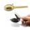 Tea Strainers for Loose Tea Tea Filter Long Spoon-Gold 3
