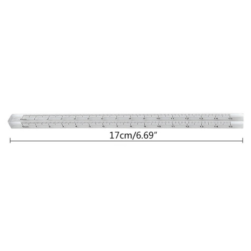 Portable Acrylic Straight Ruler Accurate Mathematics Ruler 1