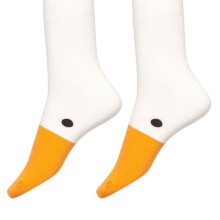 Womens Funny Goose Game Crew Socks Untitled Animal Novely