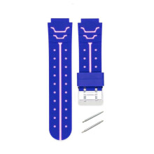 Children Kids Watchband Wrist Strap 16MM Silicone-Blue powder