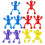 10Pcs/set Sticky Rolling Men  Window Crawler Men  Stretchy Wall 1