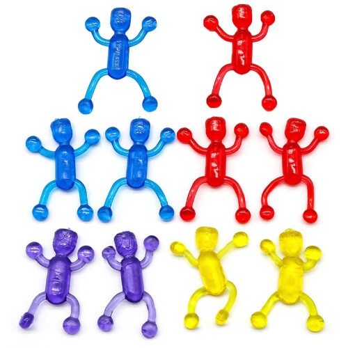 10Pcs/set Sticky Rolling Men  Window Crawler Men  Stretchy Wall