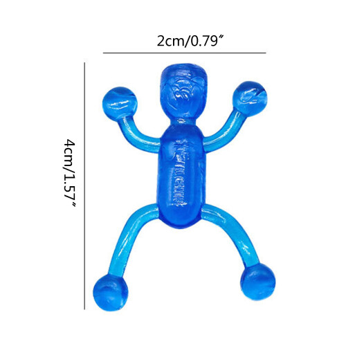 10Pcs/set Sticky Rolling Men  Window Crawler Men  Stretchy Wall 2