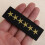 Patch brodé de rang militaire étoile pour vêtements,-Multi 3
