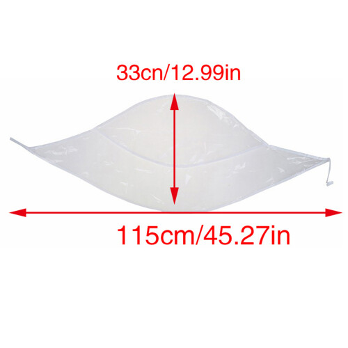 Comfortable PVC Rain Hat for Hiking and Running-10 white 2