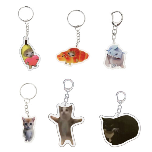 6pcs Whimsical Cat Silly Accessories Amusing Animal Decorative