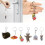 6pcs Whimsical Cat Silly Accessories Amusing Animal Decorative 2