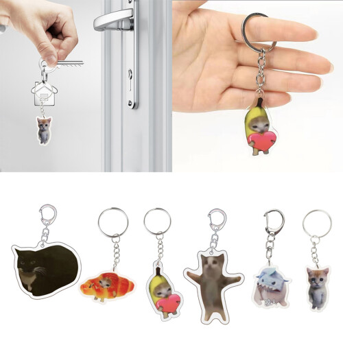 6pcs Whimsical Cat Silly Accessories Amusing Animal Decorative 1