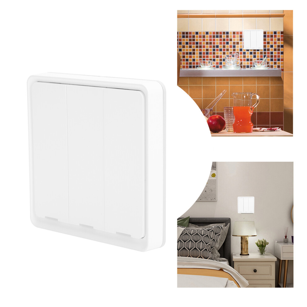 Wireless Zigbee 3-Keys Scene Switch Remote Wall Switch For Home Bedroom 3171358758756