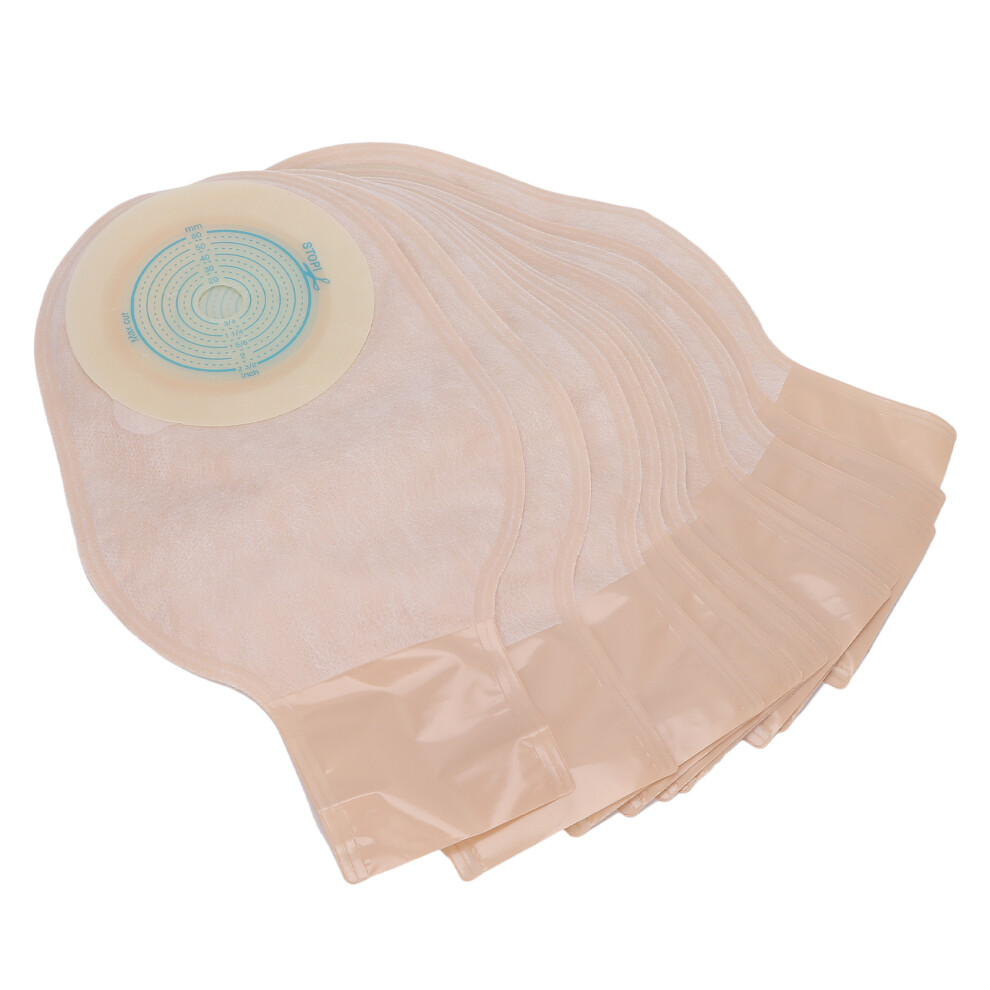 Disposable OnePiece Ostomy Bag with Sealing Clip, 10 pcs